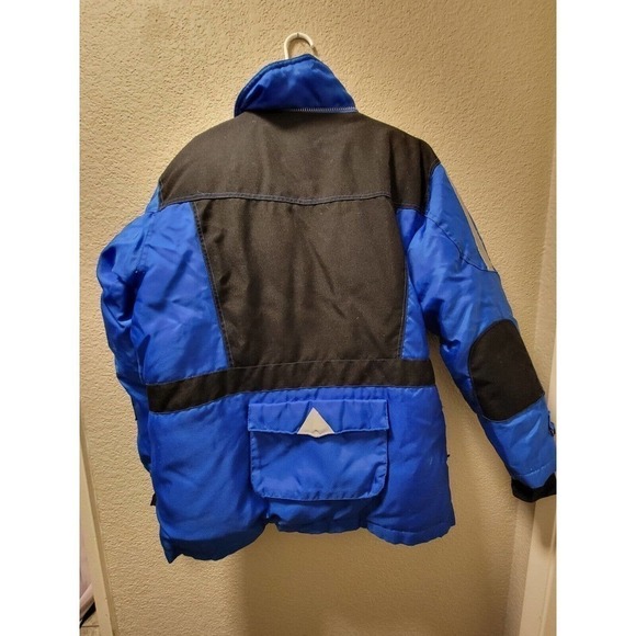 First Down Mens Techno streetwear Coat Size Large Blue & Grey Size 20 - Picture 8 of 9